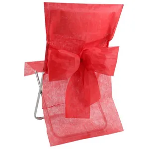 SANTEX Housse de Chaise avec Noeud Rouge pas cher