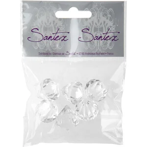 Merkloos / Sans marque Santex Hobby/decoratie nep diamantjes/steentjes - 6x - transparant - D2,2 x H2,8 cm pas cher
