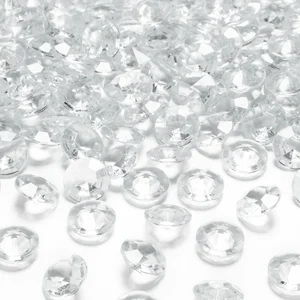SANTEX 50 Petits diamants transparents 1 2 x 1 2 x 1 cm - Transparent pas cher