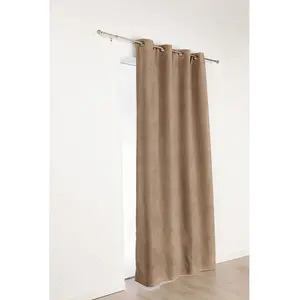 Rideau Alaska isolant et 100 % occultant Beige 140x350 cm pas cher