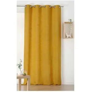Linder Rideau, 43Pourcentviscose 36Pourcentpolyester 21Pourcentlin, Jaune, 135x240 pas cher