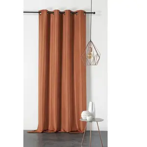 LINDER Rideau tamisant Amsterdam Marron Clair 145x240 cm pas cher