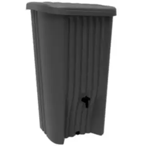 RÃ©cupÃ©rateur d'eau anthracite RECUP'DECO 150 L - EDA pas cher