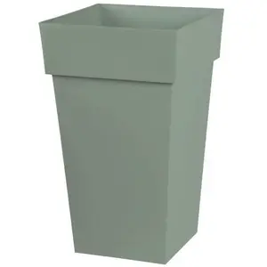 Pot de fleur haut carré Toscane - EDA PLASTIQUE - 39 x 39 x H 65 cm - ...