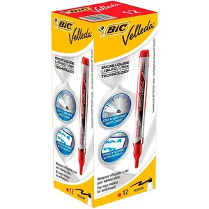 BIC Feutre ardoise Velleda encre liquide Rouge pas cher
