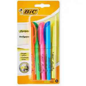 Bic - surligneur brite liner bic highlighter assortis x5 pas cher