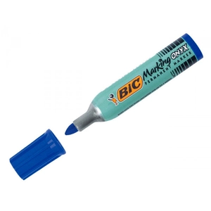 Bic - Marqueur Onyx Std 1482 Pointe Moyenne Ogive Bleu pas cher