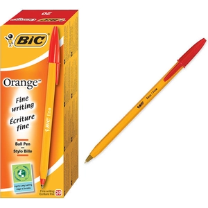 Stylo Bille Bic Orange Pointe Fine rouge pas cher