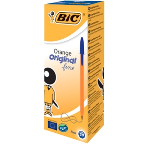 Stylo Bille Bic Orange Pointe Fine bleu pas cher