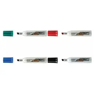 Marqueur effaçable à sec Velleda 1781 - Rouge - BIC - Pointe biseau - Lot de 12 pas cher