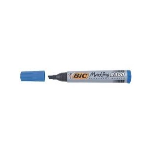 Bic - Marqueur Onyx Pointe Biseaute Bleu pas cher