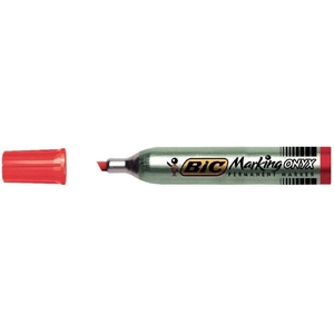 Bic - Marqueur Onyx Geant 1591 Biseaute Rouge pas cher