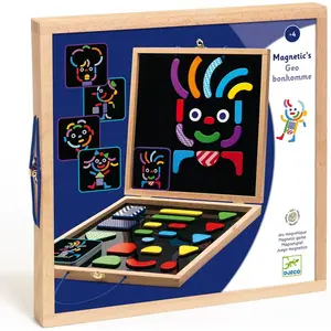 Jeu magnétique en bois Geobonhomme Djeco pas cher