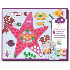 Djeco Fingerfarben Punkte und Fische pas cher