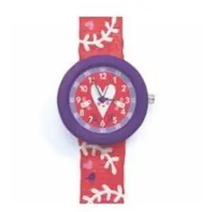 DJECO Montre d'apprentissage en forme de coeur (DD00421) pas cher