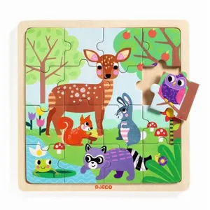 DJECO Puzzle emboîtable, DJ01812, Multicolore pas cher