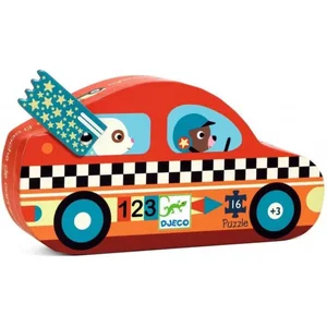 Djeco Puzzle Le bolide (16 pièces) pas cher