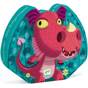 **** Djeco - Puzzel 24 stukken - Edmond de draak pas cher