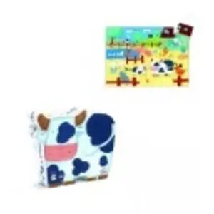 Puzzle Silhouette 24 Pièces Vaches - DJECO - Thème Animaux - Pour Enfant de 3 ans et plus pas cher