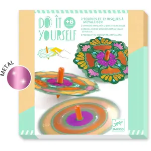 Djeco Do it yourself - Flower power - 12 tollen om te versieren - 6 jaar+