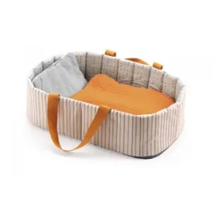 Djeco Accessoire pour poupon Poméa 32 cm : Couffin Blue Lines Coloris Unique pas cher