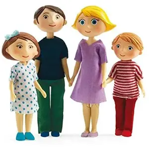 Djeco La Famille De Gaspard & Romy Maison De Poupées - Djeco pas cher
