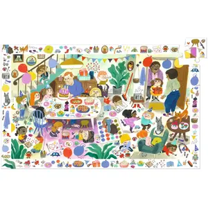 Djeco Wimmelpuzzle Die Geburtstagsparty 54 Teile (54 pièces) pas cher