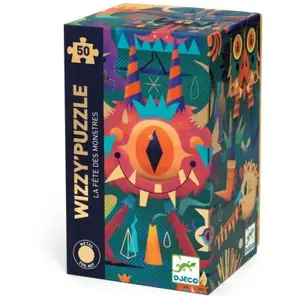 Puzzle Djeco La fête des monstres 50 pièces pas cher