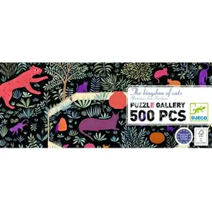 Djeco Puzzle Gallery The kingdom of cats 500 Teile (500 pièces) pas cher