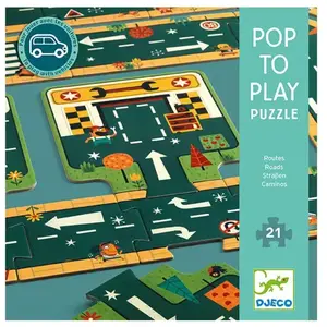 Djeco Autoweg Puzzel | Puzzel voor kinderen pas cher