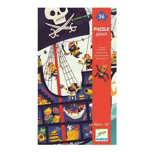 Djeco Puzzles Géants Bateau Pirates pas cher
