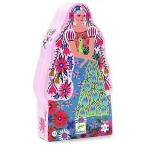 Puzzle Djeco La princesse et son paon 36 pièces pas cher
