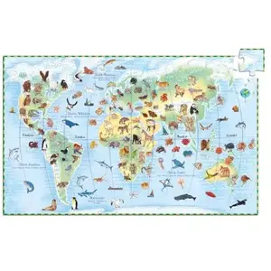 Djeco Les Animaux du Monde Puzzle 100 pcs pas cher