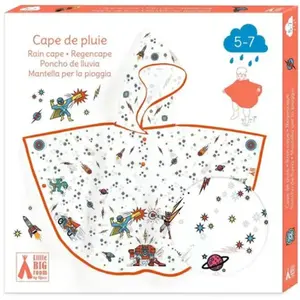 Djeco Cape de pluie 5/7 ans rouge TU pas cher