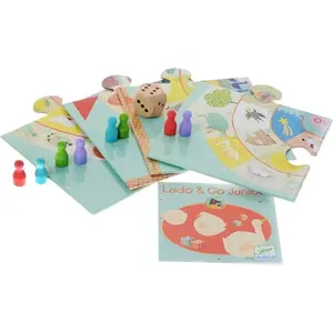 Djeco Djeco Jeux De L'oie Et Petits Chevaux - Ludo And Co Junior pas cher
