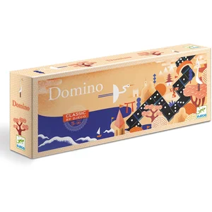 Djeco Domino 20 x 8 x 3,5 cm (Français, Allemand, Italien, Anglais) pas cher