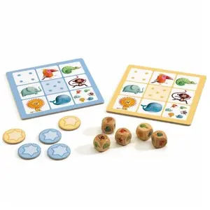 Jeu de Yams Junior - DJECO - Thèmes amusants et images colorées - 2 joueurs ou plus pas cher