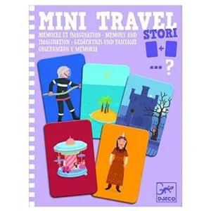 DJECO - Jeu de Cartes Couples, DJECOMini Travel Stori, Multicolore (1) pas cher