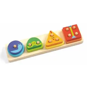 DJECO Jeu Bois 1234 Basic pas cher