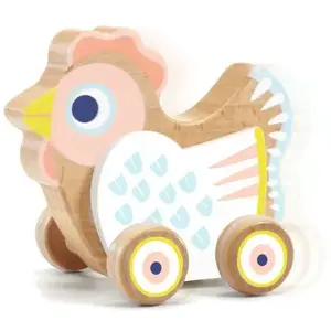 Djeco Jouet à rouler Baby Blanc Sing pas cher