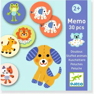 Djeco Mémo Doudous 30 Pièces pas cher
