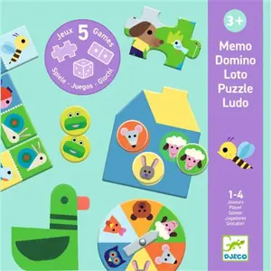 Djeco Auf dem Bauernhof (5 Spiele) (mult) pas cher
