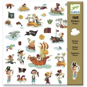 Set de 160 Stickers Pirates Djeco pas cher