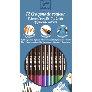 Comparateur de prix : Set de 12 crayons aquarellables classiques Djeco