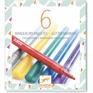 Pack de 6 marqueurs pailletés DjecoVendu parbol