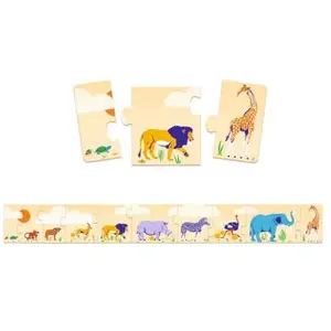 Puzzle frise Djeco Petits et grands pas cher