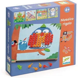 Comparateur de prix : Mosaico rigolo - DJECO - Carrelage créatif - 3 ans et plus - Mixte - Bois Plastique Papier