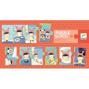 Djeco puzzel 10 pcs The Day pas cher
