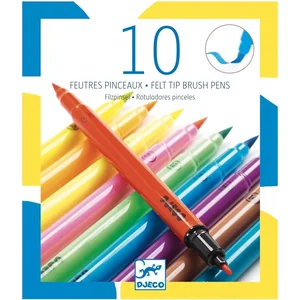 DJECO 10 FEUTRES PINCEAUX - POP pas cher