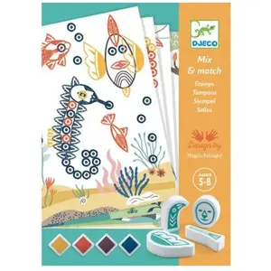 Djeco Tampons Mix And Match Surprising Animals - Djeco pas cher